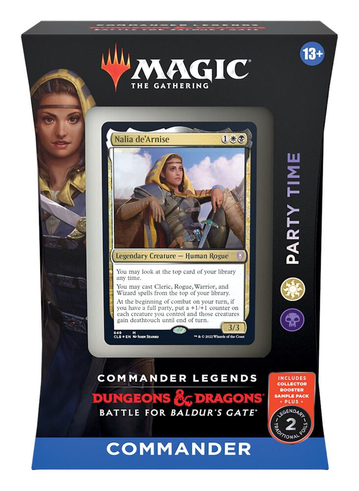 Commander Legends Battle for Baldurs Gate Commander Deck Party Time sealed product