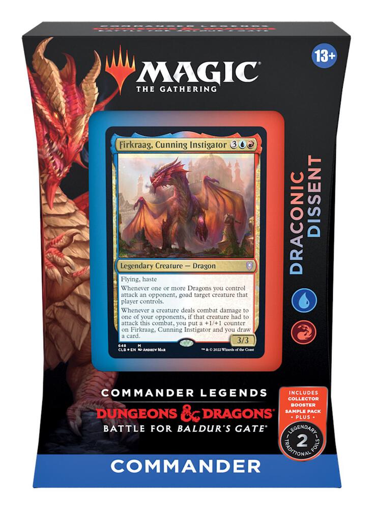 Commander Legends Battle for Baldurs Gate Commander Deck Draconic Dissent sealed product